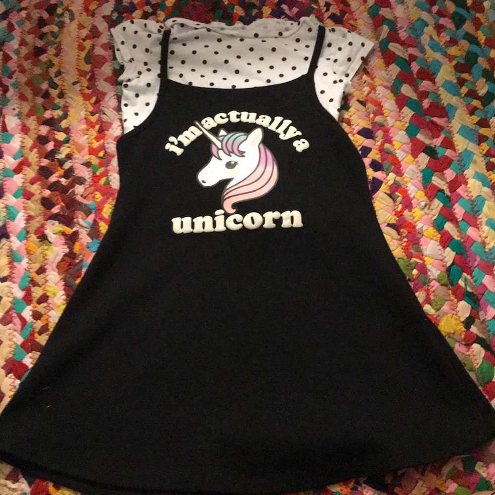 Trendy little shift dress with babydoll tee